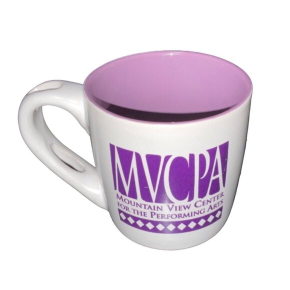Mountain View Center For The Performing Arts Ceramic Mug Purple & White - Picture 2 of 7